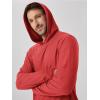 image:imageODODOS Mens Long Sleeve Hoodie  odSTRATUM Tech Performance Pullover  Ultra Soft Moisture Wicking UPF 50 TopRed Heather