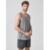 image:imageODODOS Mens Performance Tank  odSTRATUM Tech Muscle Tee Ultra Soft Moisture Wicking UPF 50 Fitness Sleeveless ShirtsGrey Heather