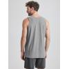 image:imageODODOS Mens Performance Tank  odSTRATUM Tech Muscle Tee Ultra Soft Moisture Wicking UPF 50 Fitness Sleeveless ShirtsGrey Heather