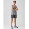 image:imageODODOS Mens Performance Tank  odSTRATUM Tech Muscle Tee Ultra Soft Moisture Wicking UPF 50 Fitness Sleeveless ShirtsGrey Heather