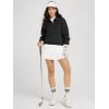 image:imageODODOS Modal Soft HalfZip Collared Sweatshirts for Women Long Sleeve Relaxed Pullover Top with PocketsBlack