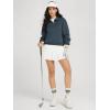 image:imageODODOS Modal Soft HalfZip Collared Sweatshirts for Women Long Sleeve Relaxed Pullover Top with PocketsNavy