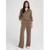 image:imageODODOS Modal Soft HalfZip Collared Sweatshirts for Women Long Sleeve Relaxed Pullover Top with PocketsNutria