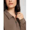 image:imageODODOS Modal Soft HalfZip Collared Sweatshirts for Women Long Sleeve Relaxed Pullover Top with PocketsNutria