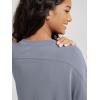 image:imageODODOS Modal Soft Short Sleeve TShirts for Women Oversized Crew Neck Tee Relaxed Pullover TopsPurple Gray