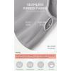 image:imageODODOS Seamless One Shoulder Sports Bra for Women Ribbed Asymmetrical Non Padded Yoga Crop Tank TopsGray