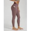 image:imageODODOS Womens 3D Contour Butt Lift 78 Compression Leggings with Pockets High Waist Tummy Control Yoga Pants 25 InseamPurple Taupe