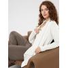 image:imageODODOS Womens Drape Open Front Cardigans Cozy Soft Long Sleeve Casual Wrap Outerwear with Pockets Thumb HoleWhite