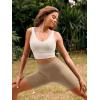 image:imageODODOS Womens High Waist Lounge Yoga Shorts with Pockets 46810 Buttery Soft Biker ShortsLight Brown