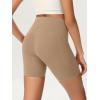 image:imageODODOS Womens High Waist Lounge Yoga Shorts with Pockets 46810 Buttery Soft Biker ShortsLight Brown