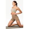 image:imageODODOS Womens High Waist Lounge Yoga Shorts with Pockets 46810 Buttery Soft Biker ShortsLight Brown