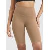 image:imageODODOS Womens High Waist Lounge Yoga Shorts with Pockets 46810 Buttery Soft Biker ShortsLight Brown