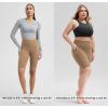 image:imageODODOS Womens High Waist Lounge Yoga Shorts with Pockets 46810 Buttery Soft Biker ShortsLight Brown