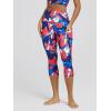 image:imageODODOS Womens High Waisted Yoga Capris with Pockets Tummy Control Non See Through Workout Athletic Running Capri LeggingsTriangle