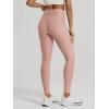 image:imageODODOS Womens High Waisted Yoga Leggings with Pockets Tummy Control Non See Through Workout Athletic Running Yoga PantsRose Pink Heather