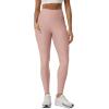 image:imageODODOS Womens High Waisted Yoga Leggings with Pockets Tummy Control Non See Through Workout Athletic Running Yoga PantsRose Pink Heather