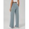 image:imageODODOS Womens Modal Soft Adjustable Wide Leg Pants  High Waist Relaxed Fit Casual Pants with Pockets 29 InseamGrey Blue