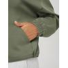 image:imageODODOS Womens Modal Soft Cinchable Sweatshirts Half Zipper Funnel Neck Oversize Pullover with PocketsDark Sage