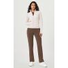 image:imageODODOS Womens Modal Soft SplitHem High Waist Pants with Pockets Adjustable Shockcord Casual Lounge PantsNutria