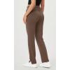 image:imageODODOS Womens Modal Soft SplitHem High Waist Pants with Pockets Adjustable Shockcord Casual Lounge PantsNutria