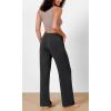image:imageODODOS Womens Modal Soft Wide Leg Pants Elastic High Waist Casual Lounge Relaxed Pants with Pockets  27 29  31 InseamBlack
