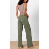 image:imageODODOS Womens Modal Soft Wide Leg Pants Elastic High Waist Casual Lounge Relaxed Pants with Pockets  27 29  31 InseamDark Sage