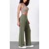 image:imageODODOS Womens Modal Soft Wide Leg Pants Elastic High Waist Casual Lounge Relaxed Pants with Pockets  27 29  31 InseamDark Sage