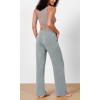 image:imageODODOS Womens Modal Soft Wide Leg Pants Elastic High Waist Casual Lounge Relaxed Pants with Pockets  27 29  31 InseamGrey Blue