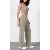image:imageODODOS Womens Modal Soft Wide Leg Pants Elastic High Waist Casual Lounge Relaxed Pants with Pockets  27 29  31 InseamKhaki