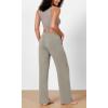 image:imageODODOS Womens Modal Soft Wide Leg Pants Elastic High Waist Casual Lounge Relaxed Pants with Pockets  27 29  31 InseamKhaki