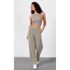 image:imageODODOS Womens Modal Soft Wide Leg Pants Elastic High Waist Casual Lounge Relaxed Pants with Pockets  27 29  31 InseamKhaki