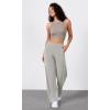 image:imageODODOS Womens Modal Soft Wide Leg Pants Elastic High Waist Casual Lounge Relaxed Pants with Pockets  27 29  31 InseamLight Gray