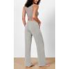 image:imageODODOS Womens Modal Soft Wide Leg Pants Elastic High Waist Casual Lounge Relaxed Pants with Pockets  27 29  31 InseamLight Gray