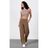 image:imageODODOS Womens Modal Soft Wide Leg Pants Elastic High Waist Casual Lounge Relaxed Pants with Pockets  27 29  31 InseamNutria