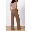 image:imageODODOS Womens Modal Soft Wide Leg Pants Elastic High Waist Casual Lounge Relaxed Pants with Pockets  27 29  31 InseamNutria