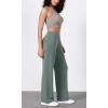 image:imageODODOS Womens Modal Soft Wide Leg Pants Elastic High Waist Casual Lounge Relaxed Pants with Pockets  27 29  31 InseamSlate Green