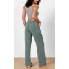 image:imageODODOS Womens Modal Soft Wide Leg Pants Elastic High Waist Casual Lounge Relaxed Pants with Pockets  27 29  31 InseamSlate Green