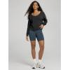 image:imageODODOS Womens Modal SoftBreezy Wide Scoop Neck Pullover Oversized Long Sleeve SweatshirtsBlack