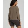 image:imageODODOS Womens Modal SoftBreezy Wide Scoop Neck Pullover Oversized Long Sleeve SweatshirtsEspresso