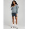 image:imageODODOS Womens Modal SoftBreezy Wide Scoop Neck Pullover Oversized Long Sleeve SweatshirtsGrey Blue