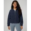 image:imageODODOS Womens Polar Fleece FullZip Cinchable Jacket  Soft Warm Winter Layering Long Sleeve Outerwear with PocketsDark Navy