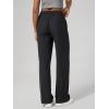 image:imageODODOS Womens Straight Leg Pants Ultra Soft odSTRATUM Tech Relaxed Casual Pajama Lounge Pants with Pockets272931 InseamBlack Heather