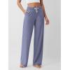image:imageODODOS Womens Straight Leg Pants Ultra Soft odSTRATUM Tech Relaxed Casual Pajama Lounge Pants with Pockets272931 InseamCosmic Heather