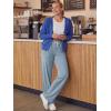 image:imageODODOS Womens Straight Leg Pants Ultra Soft odSTRATUM Tech Relaxed Casual Pajama Lounge Pants with Pockets272931 InseamDusty Blue Heather
