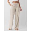 image:imageODODOS Womens Straight Leg Pants Ultra Soft odSTRATUM Tech Relaxed Casual Pajama Lounge Pants with Pockets272931 InseamEcru Heather