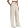 image:imageODODOS Womens Straight Leg Pants Ultra Soft odSTRATUM Tech Relaxed Casual Pajama Lounge Pants with Pockets272931 InseamMilkweed Heather