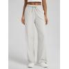 image:imageODODOS Womens Straight Leg Pants Ultra Soft odSTRATUM Tech Relaxed Casual Pajama Lounge Pants with Pockets272931 InseamSalt Heather