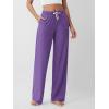 image:imageODODOS Womens Straight Leg Pants Ultra Soft odSTRATUM Tech Relaxed Casual Pajama Lounge Pants with Pockets272931 InseamUltra Violet Heather