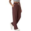 image:imageODODOS Womens Straight Leg Pants Ultra Soft odSTRATUM Tech Relaxed Casual Pajama Lounge Pants with Pockets272931 InseamJava Heather