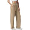 image:imageODODOS Womens Straight Leg Pants Ultra Soft odSTRATUM Tech Relaxed Casual Pajama Lounge Pants with Pockets272931 InseamKhaki Heather